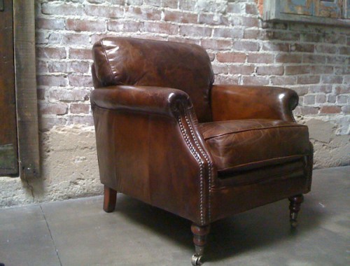 New Arrivals: Distressed Leather Chairs