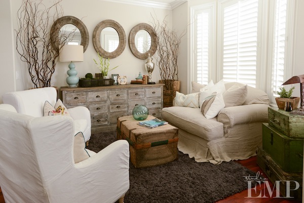 Comfy home styled by Jeni Maus of Found Vintage Rentals