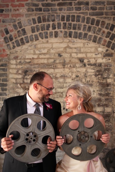 Jen & Carl’s Vintage Movie-Themed Wedding at Huron Substation