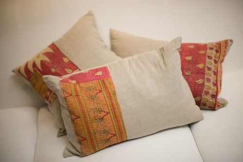 kantha pillows