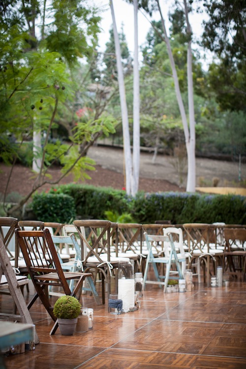 Backyard wedding by Chic Celebrations with Found Vintage Rentals